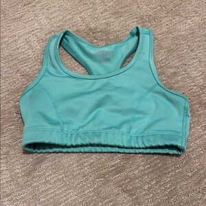 Girls teal academy sports bra